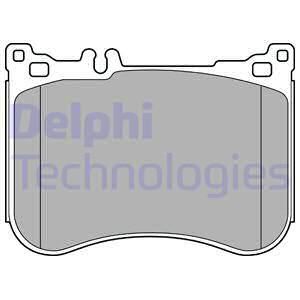 DELPHI Комплект тормозных колодок, дисковый тормоз LP2445