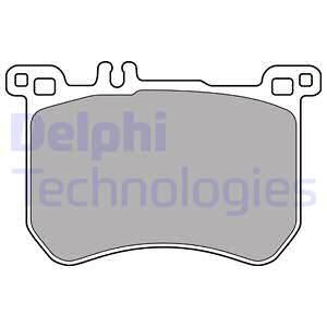 DELPHI Комплект тормозных колодок, дисковый тормоз LP2507
