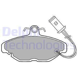 DELPHI Комплект тормозных колодок, дисковый тормоз LP254