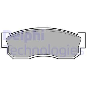 DELPHI stabdžių trinkelių rinkinys, diskinis stabdys LP261