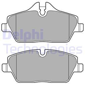DELPHI Комплект тормозных колодок, дисковый тормоз LP2718