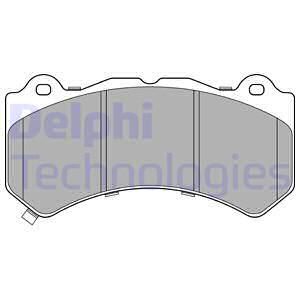 DELPHI Комплект тормозных колодок, дисковый тормоз LP3154