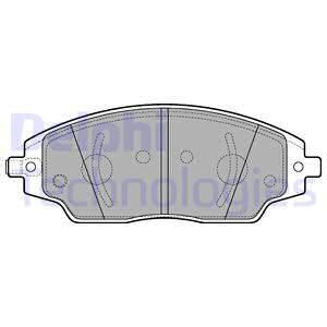 DELPHI Комплект тормозных колодок, дисковый тормоз LP3192