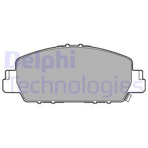 DELPHI Комплект тормозных колодок, дисковый тормоз LP3243