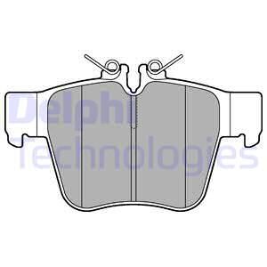 DELPHI Комплект тормозных колодок, дисковый тормоз LP3277