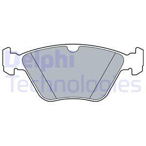 DELPHI Комплект тормозных колодок, дисковый тормоз LP3517