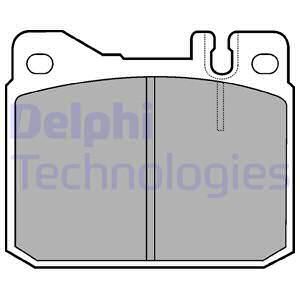 DELPHI Комплект тормозных колодок, дисковый тормоз LP427