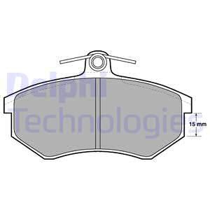 DELPHI Комплект тормозных колодок, дисковый тормоз LP429