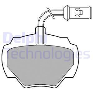 DELPHI Комплект тормозных колодок, дисковый тормоз LP475