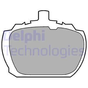DELPHI Комплект тормозных колодок, дисковый тормоз LP510