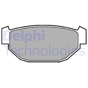 DELPHI Комплект тормозных колодок, дисковый тормоз LP549