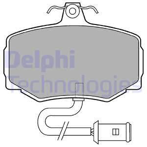 DELPHI stabdžių trinkelių rinkinys, diskinis stabdys LP554