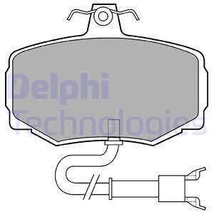 DELPHI stabdžių trinkelių rinkinys, diskinis stabdys LP600