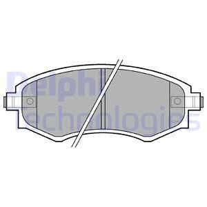 DELPHI stabdžių trinkelių rinkinys, diskinis stabdys LP606