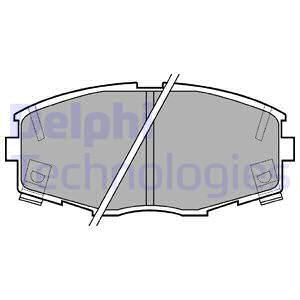 DELPHI stabdžių trinkelių rinkinys, diskinis stabdys LP614