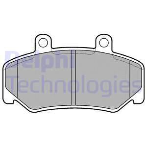 DELPHI Комплект тормозных колодок, дисковый тормоз LP643