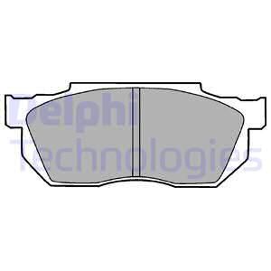 DELPHI Комплект тормозных колодок, дисковый тормоз LP720