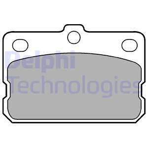 DELPHI Комплект тормозных колодок, дисковый тормоз LP73