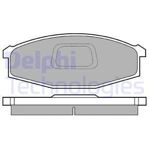 DELPHI Комплект тормозных колодок, дисковый тормоз LP745