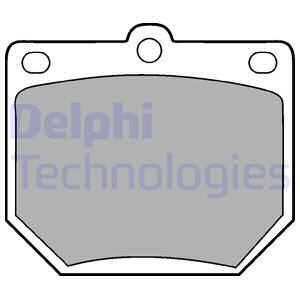 DELPHI stabdžių trinkelių rinkinys, stovėjimo stabdys LP78