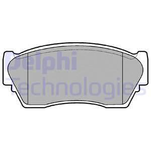 DELPHI Комплект тормозных колодок, дисковый тормоз LP804