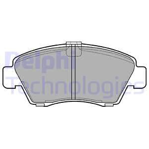 DELPHI Комплект тормозных колодок, дисковый тормоз LP810