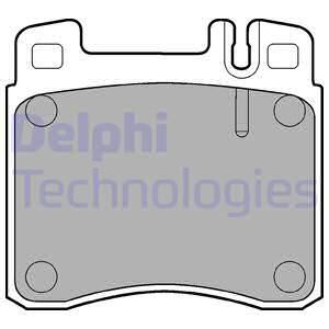 DELPHI Комплект тормозных колодок, дисковый тормоз LP840