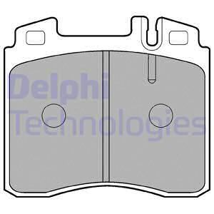 DELPHI Комплект тормозных колодок, дисковый тормоз LP842
