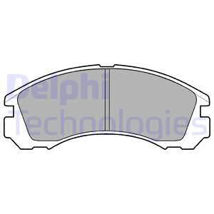 DELPHI Комплект тормозных колодок, дисковый тормоз LP871