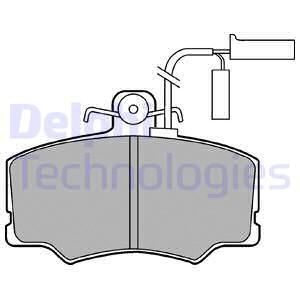 DELPHI Комплект тормозных колодок, дисковый тормоз LP902