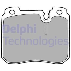 DELPHI Комплект тормозных колодок, дисковый тормоз LP908