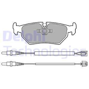 DELPHI Комплект тормозных колодок, дисковый тормоз LP910