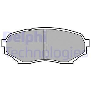 DELPHI stabdžių trinkelių rinkinys, diskinis stabdys LP934