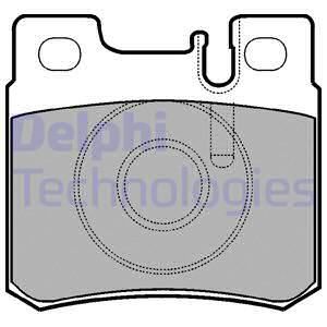 DELPHI Комплект тормозных колодок, дисковый тормоз LP946