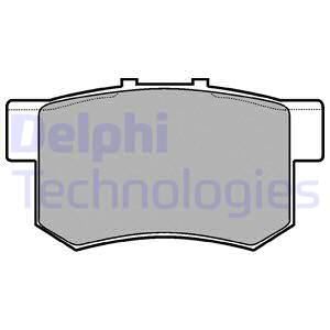 DELPHI Комплект тормозных колодок, дисковый тормоз LP948