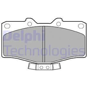 DELPHI Комплект тормозных колодок, дисковый тормоз LP951