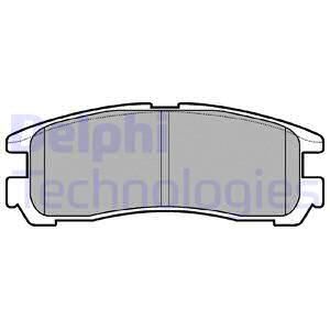 DELPHI Комплект тормозных колодок, дисковый тормоз LP955