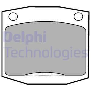 DELPHI stabdžių trinkelių rinkinys, diskinis stabdys LP96