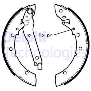 DELPHI Комплект тормозных колодок LS1280