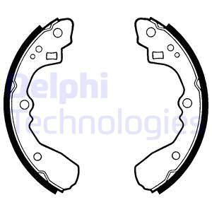 DELPHI Комплект тормозных колодок LS1326