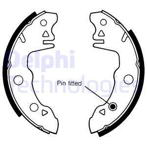 DELPHI Комплект тормозных колодок LS1394
