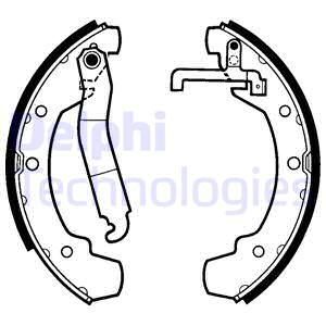 DELPHI Комплект тормозных колодок LS1403