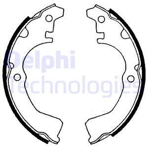 DELPHI Комплект тормозных колодок, стояночная тормозная с LS1455