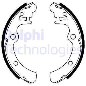 DELPHI Комплект тормозных колодок LS1472