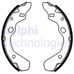 DELPHI Комплект тормозных колодок LS1516