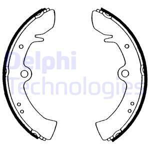 DELPHI Комплект тормозных колодок, стояночная тормозная с LS1534