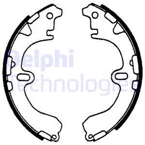 DELPHI Комплект тормозных колодок LS1601