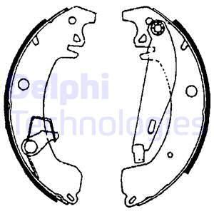 DELPHI Комплект тормозных колодок LS1606