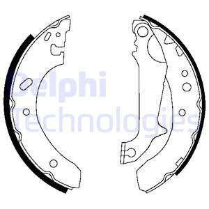 DELPHI Комплект тормозных колодок LS1683