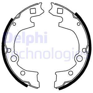 DELPHI Комплект тормозных колодок LS1760